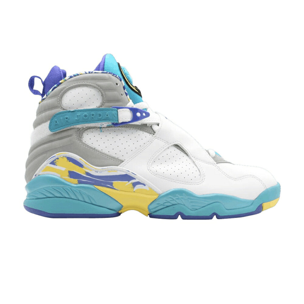ナイキ 白いこと 白いこと 赤 赤いこと 調和 コン吊りひも エアジョーダン \u0027WHITE AQUA\u0027 スニーカー レディース AIR JORDAN WMNS AIR JORDAN 8 RETRO / WHITE VARSITY RED BRIGHT CONCORD