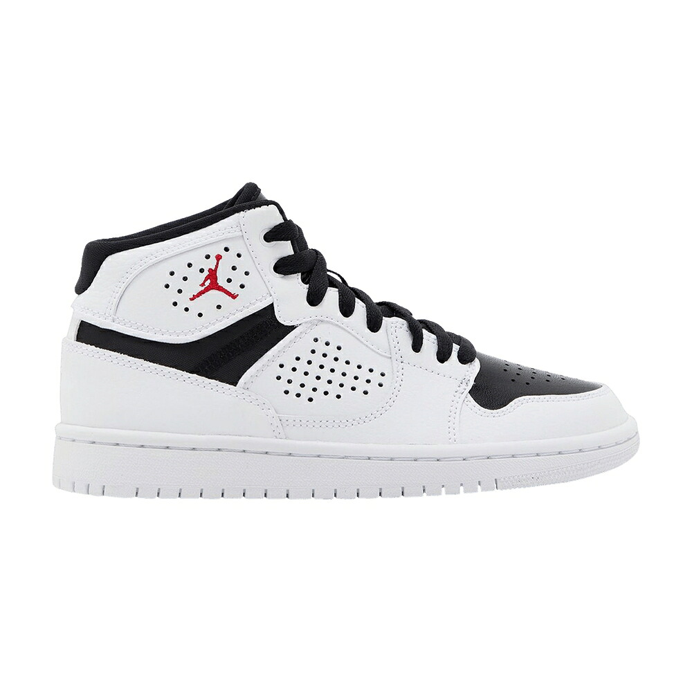 ナイキ 白色 ホワイト 黒色 ブラック 赤 レッド エアジョーダン 'WHITE BLACK' ジュニア キッズ AIR JORDAN AIR JORDAN ACCESS GS / WHITE BLACK GYM RED ベビー マタニティ スニーカー|スニケス