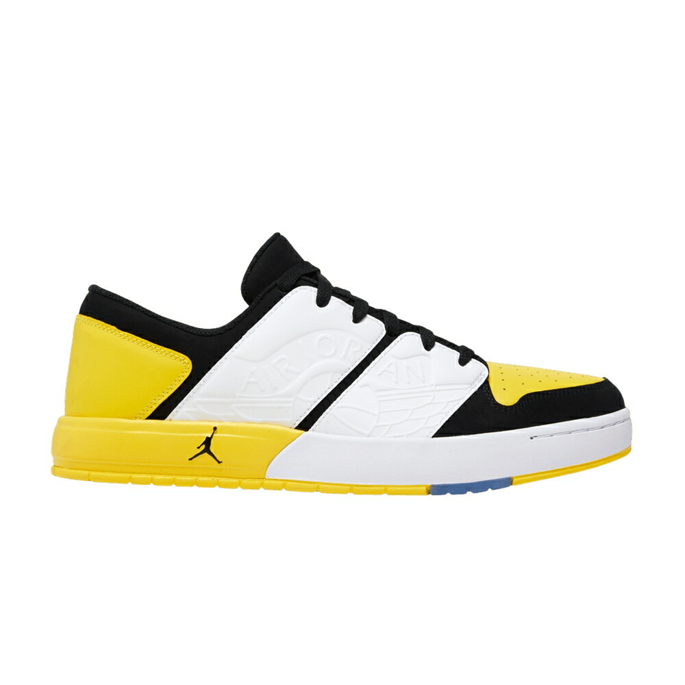 ナイキ 黒色 ブラック 白色 ホワイト 黄色 イエロー エアジョーダン 'TOUR YELLOW' スニーカー メンズ AIR JORDAN AIR JORDAN NU RETRO 1 LOW / BLACK WHITE TOUR YELLOW