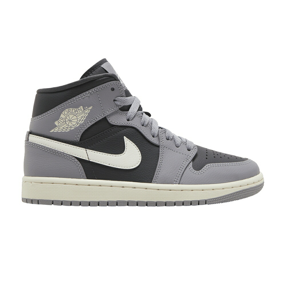 ナイキ ミッド 薄墨色 シメント 薄墨色 エアジョーダン \u0027CEMENT GREY\u0027 スニーカー レディース AIR JORDAN WMNS AIR JORDAN 1 MID / CEMENT GREY SAIL ANTHRACITE