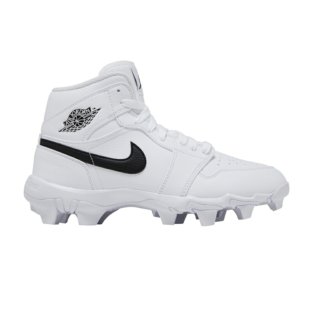 ナイキ ミッド 白色 ホワイト 黒色 ブラック エアジョーダン 'WHITE BLACK' ジュニア キッズ AIR JORDAN AIR JORDAN 1 MID CLEAT GS / WHITE BLACK BLACK ベビー マタニティ スニーカー|スニケス