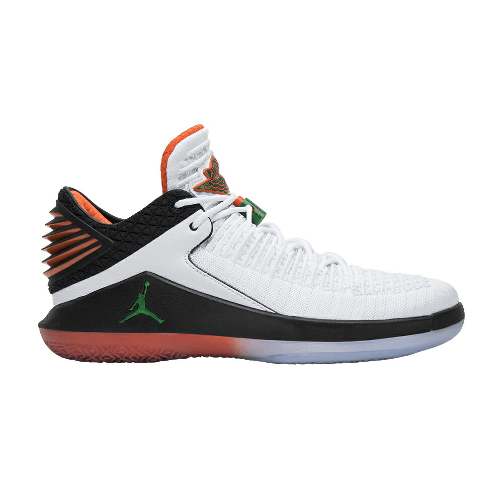 ナイキ 白色 ホワイト 緑 グリーン 黒色 ブラック エアジョーダン 'GATORADE' スニーカー メンズ AIR JORDAN AIR JORDAN 32 LOW / WHITE PINE GREEN BLACK｜スニケス 81,620円