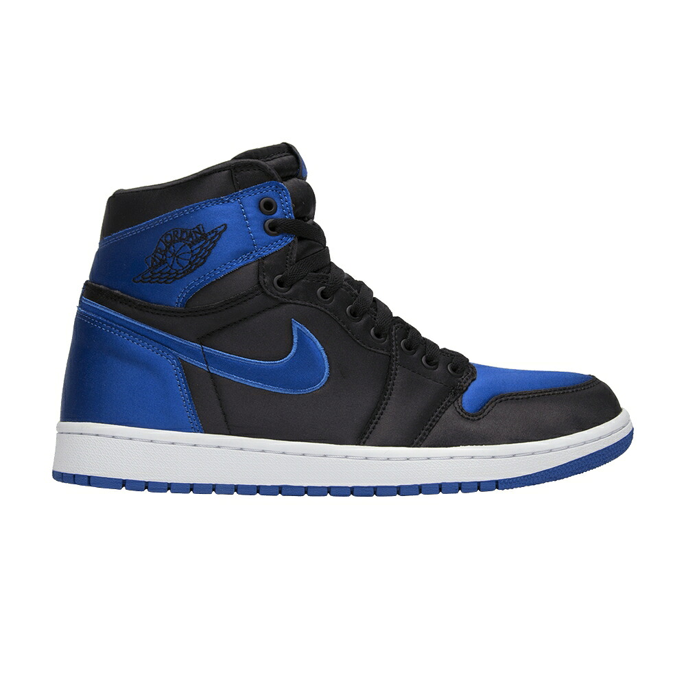ナイキ ハイ 黒色 ブラック 白色 ホワイト エアジョーダン 'SATIN ROYAL' スニーカー メンズ AIR JORDAN AIR JORDAN 1 RETRO HIGH EP / BLACK VARSITY ROYAL WHITE