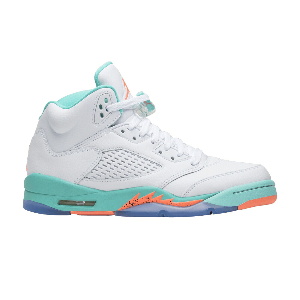 ナイキ クリムゾン アクア 白いこと 白いこと エアジョーダン \u0027LIGHT AQUA\u0027 お坊っちゃん キッズ AIR JORDAN AIR JORDAN 5 RETRO GS / CRIMSON PULSE LIGHT AQUA WHITE もの言う花 マタニティ スニーカー