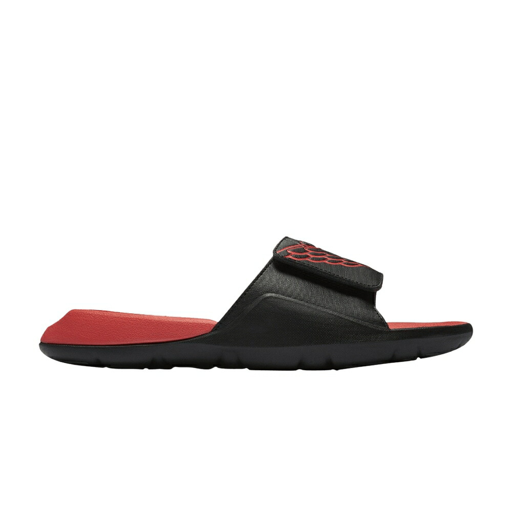 ナイキ ハイドロ サンダル 黒色 ブラック 赤 レッド エアジョーダン 'BRED' スニーカー メンズ AIR JORDAN AIR JORDAN HYDRO 7 SLIDE / BLACK RED