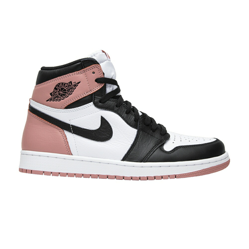 ナイキ ハイ 白色 ホワイト ピンク 黒色 ブラック エアジョーダン 'RUST PINK' スニーカー メンズ AIR JORDAN AIR JORDAN 1 RETRO HIGH NRG / WHITE RUST PINK BLACK