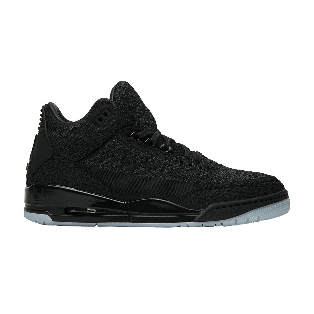 ナイキ フライニット 黒色 ブラック エアジョーダン 'BLACK' スニーカー メンズ AIR JORDAN AIR JORDAN 3 RETRO FLYKNIT / BLACK ANTHRACITE BLACK