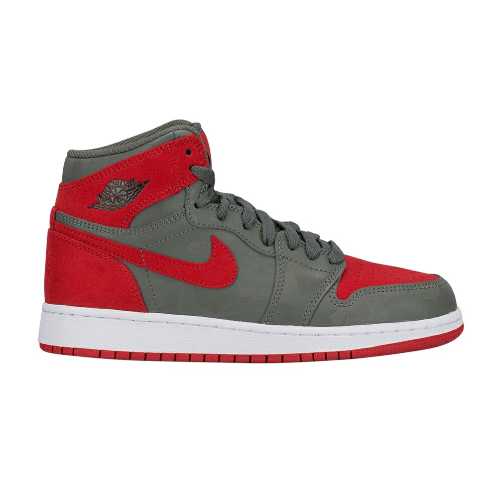 ナイキ 黒色 ブラック エアジョーダン BRED CAMO スニーカー メンズ AIR JORDAN AIR JORDAN 1 RETRO HI PREM BG / RIVER ROCK BLACK