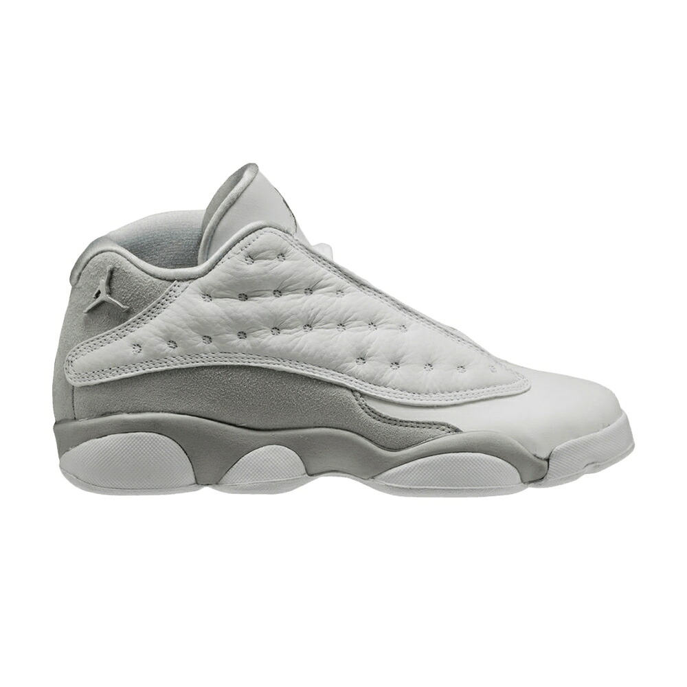 ナイキ サーティーン 白色 ホワイト 銀色 シルバー ピュア エアジョーダン 'PURE MONEY' ジュニア キッズ AIR JORDAN AIR JORDAN 13 RETRO LOW GS / WHITE METALLIC SILVER PURE ベビー マタニティ スニーカー｜スニケス