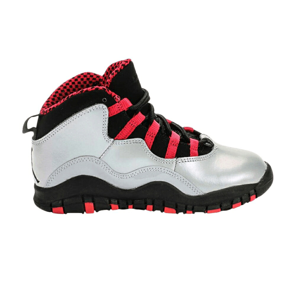 ナイキ 灰色 グレー 黒色 ブラック 赤 レッド エアジョーダン ジュニア キッズ AIR JORDAN AIR JORDAN 10 RETRO PS / WOLF GREY BLACK LEGION RED ベビー マタニティ スニーカー