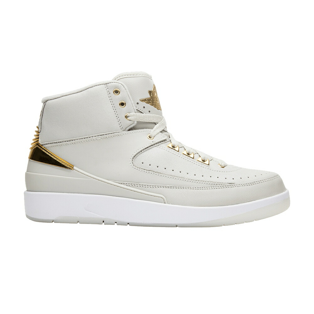 ナイキ ゴールド 白色 ホワイト エアジョーダン QUAI 54 スニーカー メンズ AIR JORDAN AIR JORDAN 2 / LIGHT BONE METALLIC GOLD WHITE