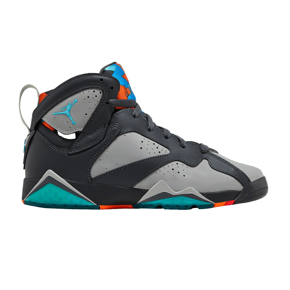 ナイキ 薄墨色 薄墨色 青碧 青碧 エアジョーダン \u0027BARCELONA DAYS\u0027 お坊っちゃん キッズ AIR JORDAN AIR JORDAN 7 RETRO GS / DARK GREY TURQUOISE BLUE WOLF もの言う花 マタニティ スニーカー