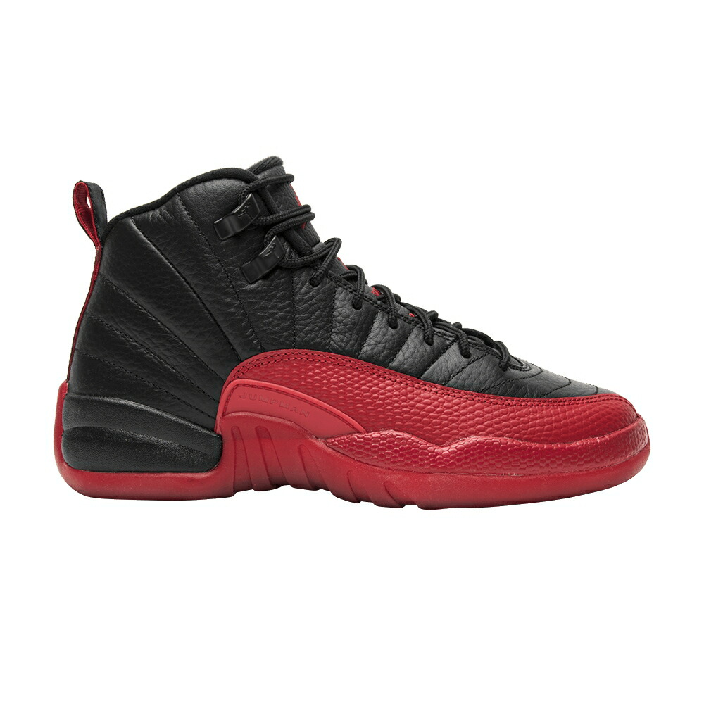 ナイキ 黒色 ブラック 赤 レッド エアジョーダン 'FLU GAME' スニーカー メンズ AIR JORDAN AIR JORDAN 12 RETRO BG 2016 / BLACK VARSITY RED