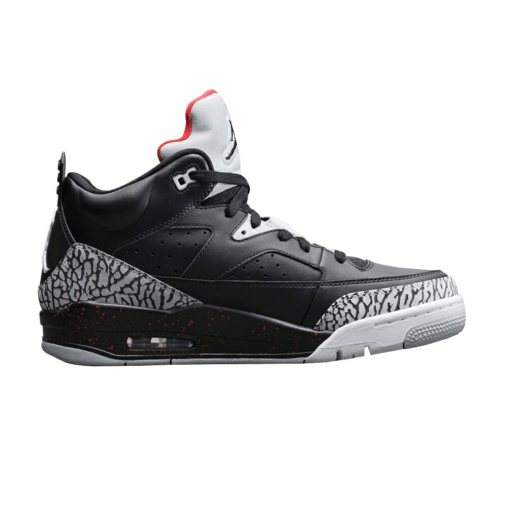 ナイキ 黒いこと 黒いこと 赤 赤いこと 白いこと 白いこと エアジョーダン \u0027BLACK CEMENT\u0027 スニーカー メンズ AIR JORDAN AIR JORDAN SON OF MARS LOW / BLACK UNIVERSITY RED WHITE