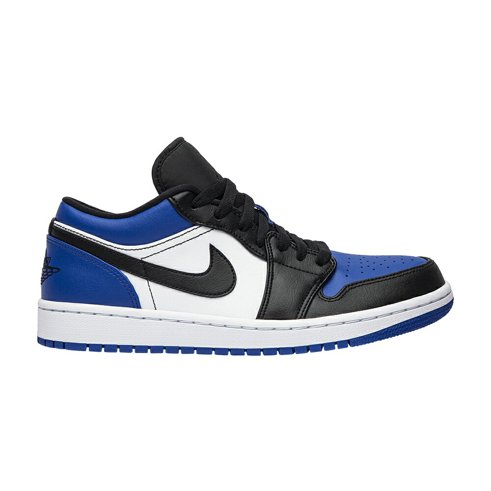 ナイキ 白色 ホワイト 黒色 ブラック エアジョーダン ROYAL TOE スニーカー メンズ AIR JORDAN AIR JORDAN 1 LOW / SPORT ROYAL WHITE BLACK