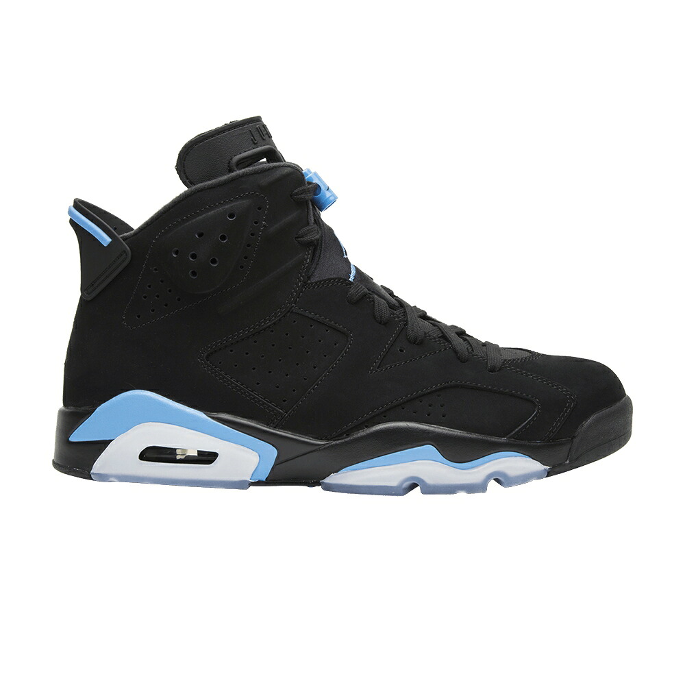 ナイキ 黒いこと 黒いこと 青味 青み エアジョーダン \u0027UNC\u0027 スニーカー メンズ AIR JORDAN AIR JORDAN 6 RETRO / BLACK UNIVERSITY BLUE
