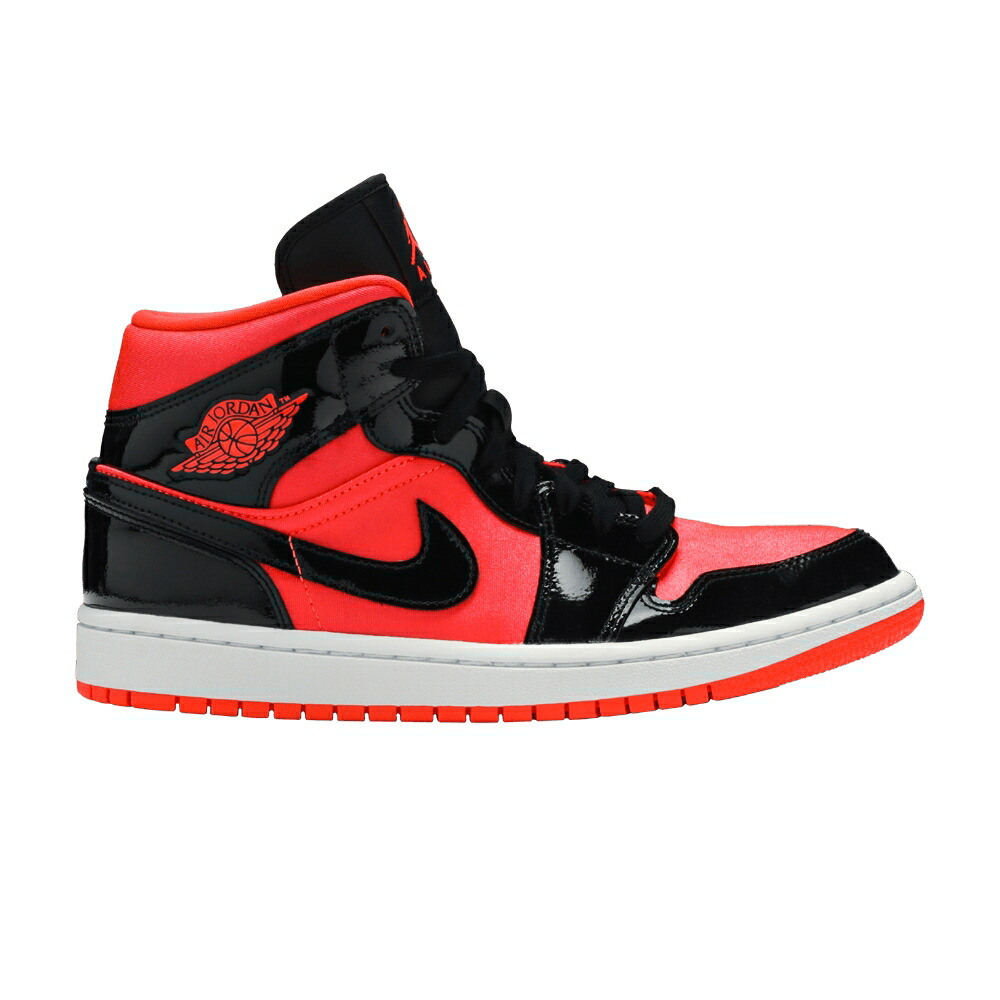 ナイキ ミッド 赤 レッド ピンク 橙 オレンジ 白色 ホワイト エアジョーダン 'HOT PUNCH' スニーカー レディース AIR JORDAN WMNS AIR JORDAN 1 MID / RED PINK ORANGE WHITE
