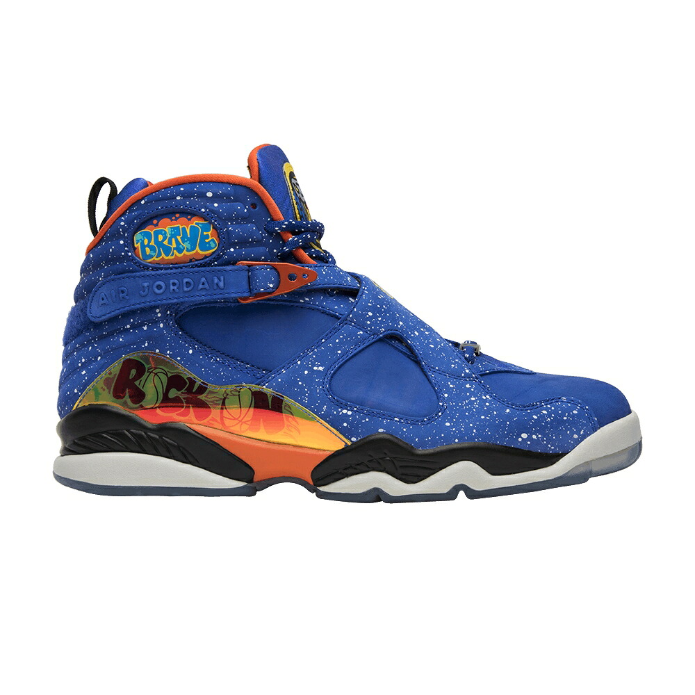 ナイキ 青味 青み 黒いこと 黒いこと エアジョーダン \u0027DOERNBECHER\u0027 スニーカー メンズ AIR JORDAN AIR JORDAN 8 RETRO DB / HYPER BLUE ELEC ORNG BLACK