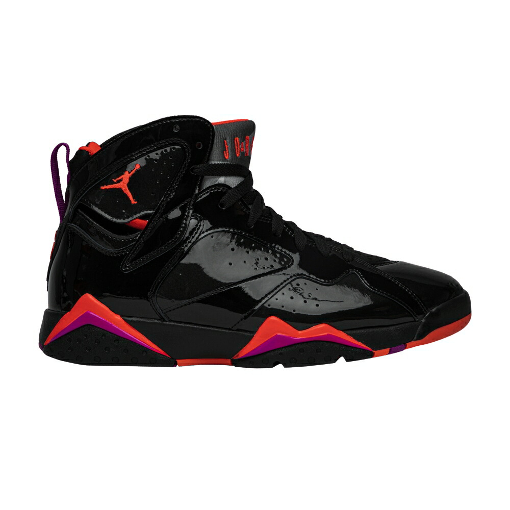 ナイキ 黒色 ブラック クリムゾン エアジョーダン \'BLACK GLOSS\' スニーカー レディース AIR JORDAN WMNS AIR JORDAN 7 RETRO / BLACK BRIGHT CRIMSON ANTHRACITE