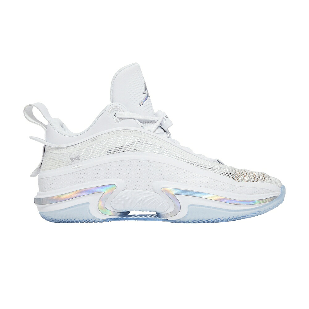 ナイキ 白いこと 白いこと しろがね色 しろがね色 エアジョーダン \u0027PURE MONEY\u0027 スニーカー メンズ AIR JORDAN AIR JORDAN 36 LOW / WHITE METALLIC SILVER