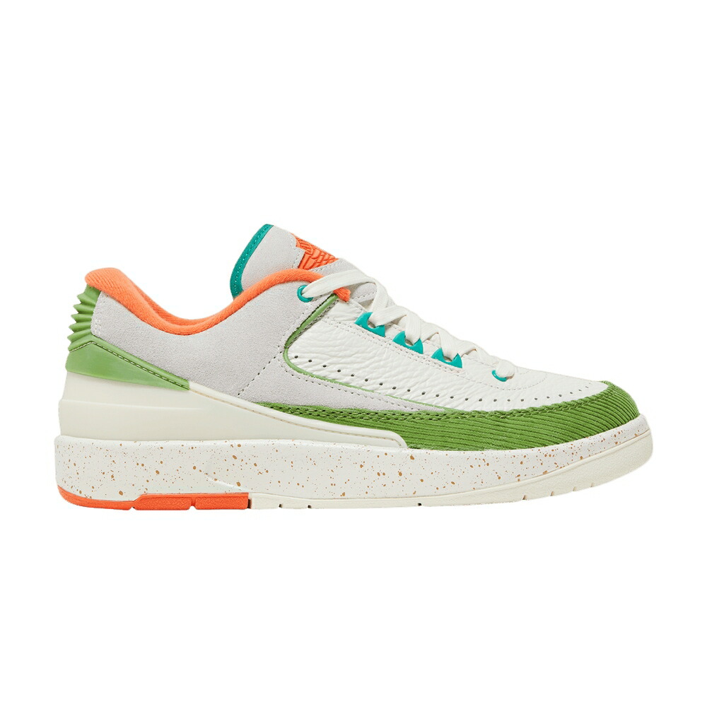 ナイキ 橙 オレンジ色 エアジョーダン スニーカー レディース AIR JORDAN TITAN X WMNS AIR JORDAN 2 RETRO LOW / SAIL SAFETY ORANGE CHLOROPHYLL