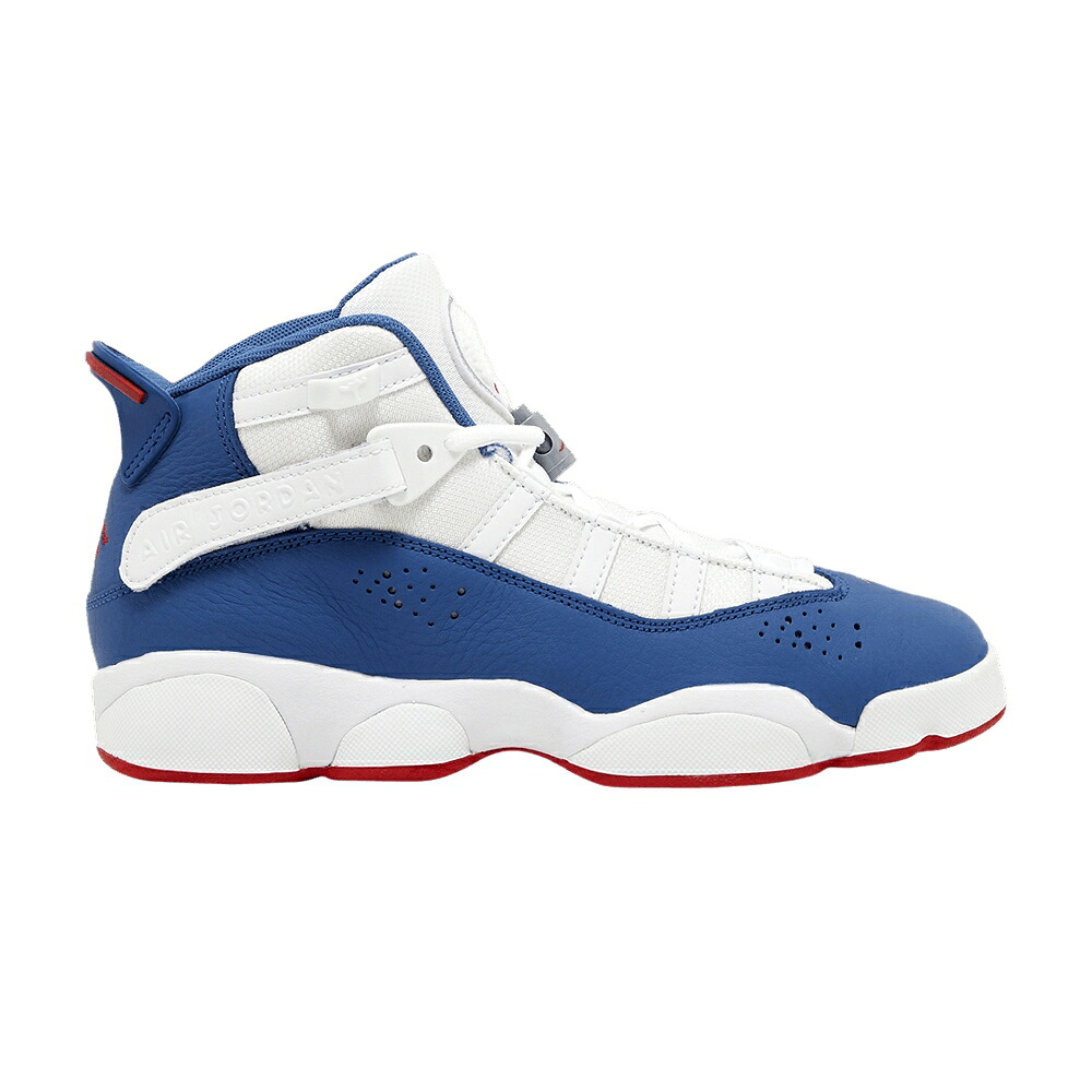 ナイキ リング 白色 ホワイト 赤 レッド 銀色 スチール エアジョーダン 'WHITE BLUE' ジュニア キッズ AIR JORDAN AIR JORDAN 6 RINGS GS TRUE / WHITE UNIVERSITY RED LIGHT STEEL ベビー マタニティ スニーカー