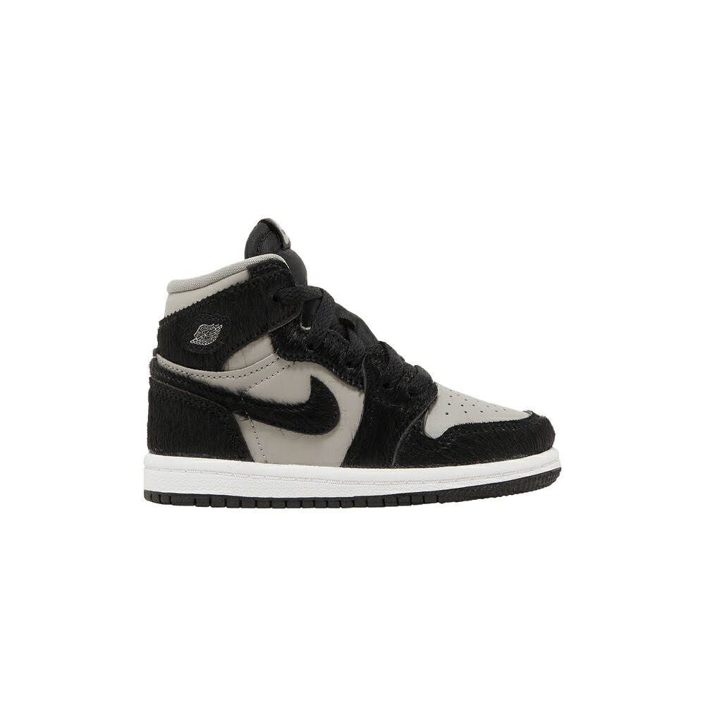 ナイキ ハイ 灰色 グレー 黒色 ブラック 白色 ホワイト エアジョーダン 'TWIST 2.0' ベビー AIR JORDAN AIR JORDAN 1 RETRO HIGH OG TD / MEDIUM GREY BLACK WHITE