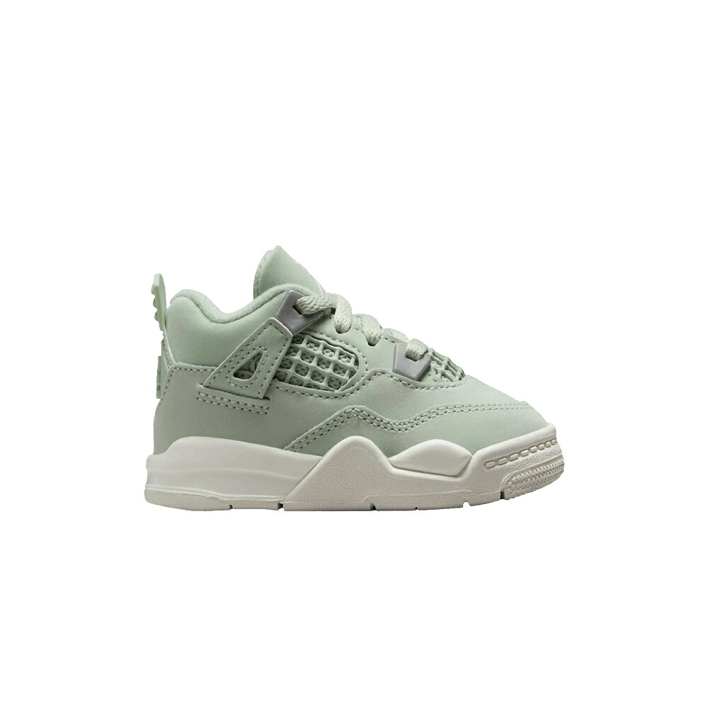 ナイキ 銀色 シルバー エアジョーダン 'ABUNDANCE SEAFOAM' ベビー AIR JORDAN AIR JORDAN 4 RETRO TD / SEAFOAM SAIL METALLIC SILVER