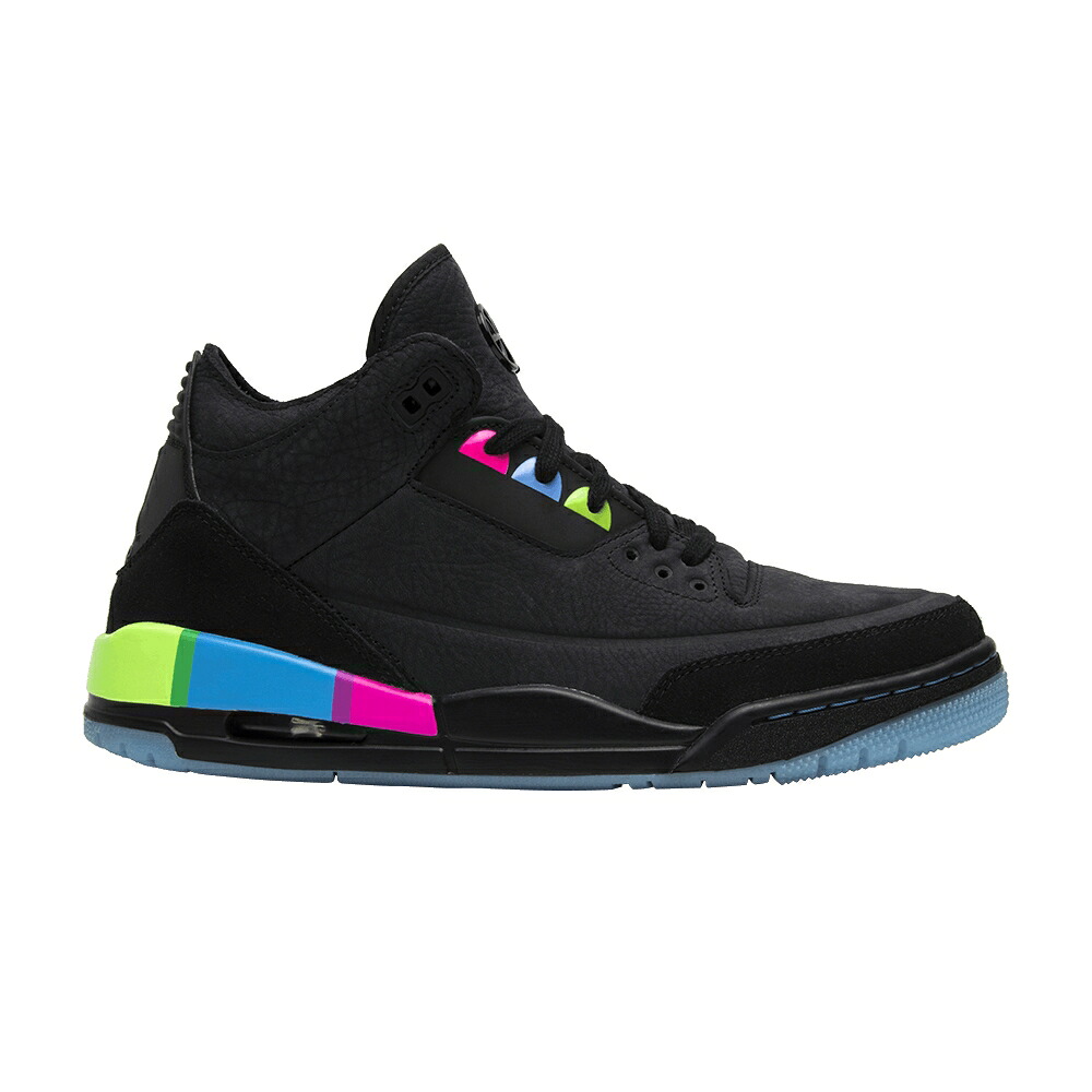 ナイキ 黒いこと 黒いこと 緑 緑であること エアジョーダン \u0027QUAI 2018\u0027 スニーカー メンズ AIR JORDAN AIR JORDAN 3 RETRO SE 54 / BLACK ELECTRIC GREEN INFRARED 23 靴-メンズ靴