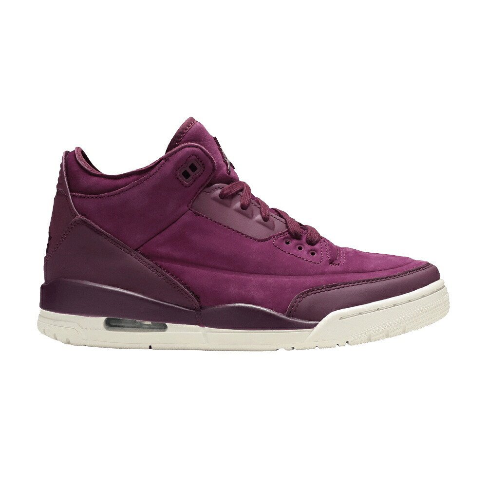 ナイキ エアジョーダン \u0027BORDEAUX\u0027 スニーカー レディース AIR JORDAN WMNS AIR JORDAN 3 RETRO / BORDEAUX SAIL