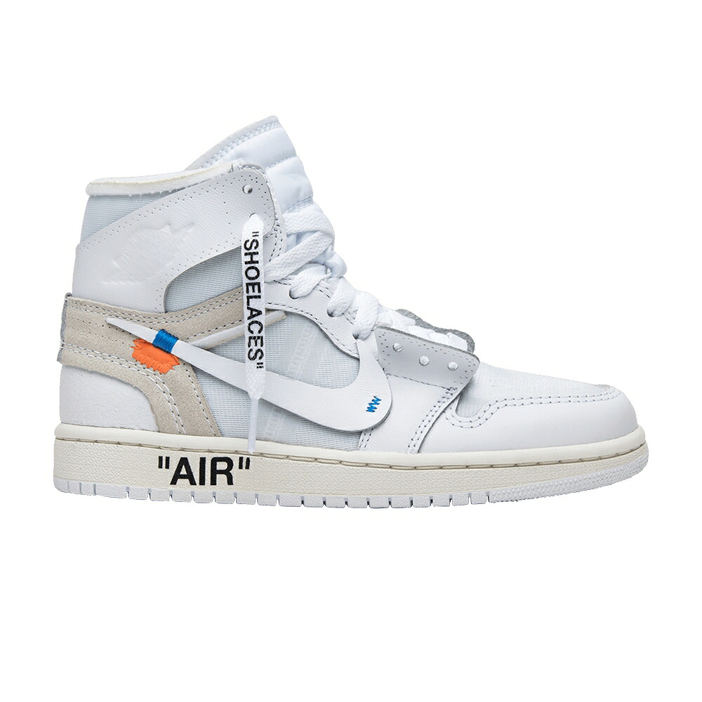 ナイキ 象牙色 ご機嫌 白いこと 白いこと エアジョーダン \u0027WHITE\u0027 スニーカー メンズ AIR JORDAN OFF-WHITE X AIR JORDAN 1 RETRO HIGH OG BG 2018 / WHITE WHITE WHITE