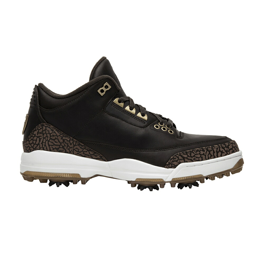ナイキ ゴルフ 割り増し金 赤銅色 赤銅色 エアジョーダン \u0027BROWN\u0027 スニーカー メンズ AIR JORDAN AIR JORDAN 3 GOLF PREMIUM / BROWN BROWN