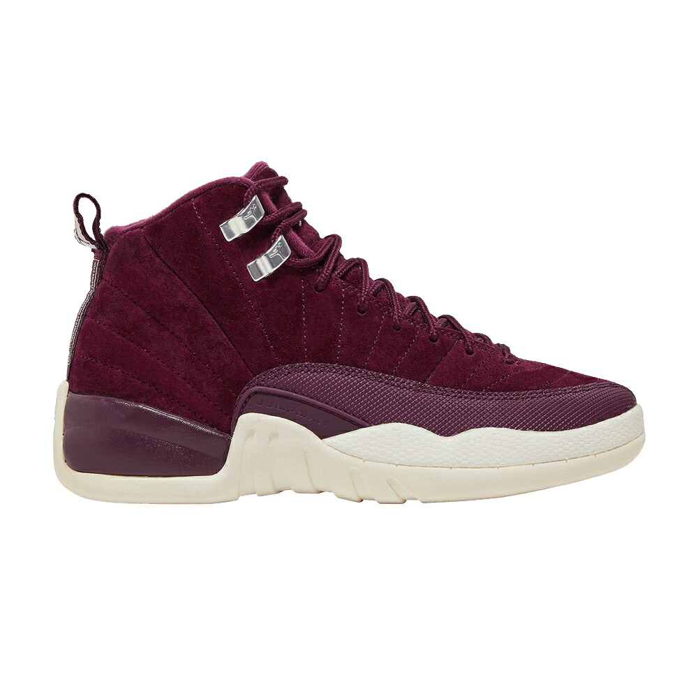 ナイキ しろがね色 しろがね色 エアジョーダン \u0027BORDEAUX\u0027 お坊っちゃん キッズ AIR JORDAN AIR JORDAN 12 RETRO GS / BORDEAUX METALLIC SILVER SAIL もの言う花 マタニティ スニーカー