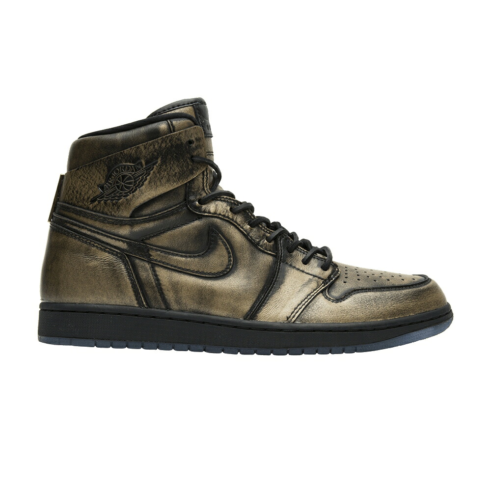 ナイキ ご機嫌 黒いこと 黒いこと ゴールド エアジョーダン \u0027WINGS\u0027 スニーカー メンズ AIR JORDAN AIR JORDAN 1 RETRO HIGH OG / BLACK METALLIC GOLD BLACK