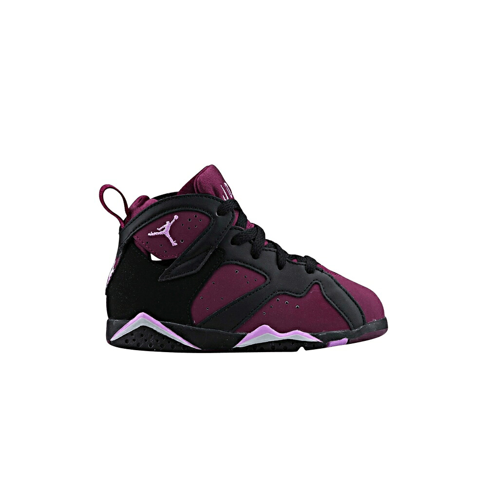 ナイキ 黒色 ブラック エアジョーダン 'MULBERRY' ベビー AIR JORDAN AIR JORDAN 7 RETRO TD / BLACK FUCHSIA GLOW MULBERRY WOLF