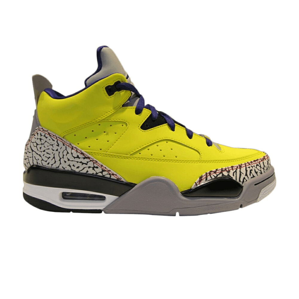 ナイキ 黄味がかった 黄色 薄墨色 シメント エアジョーダン \u0027TOUR YELLOW\u0027 スニーカー メンズ AIR JORDAN AIR JORDAN SON OF MARS LOW / TOUR YELLOW GRAPE ICE CEMENT