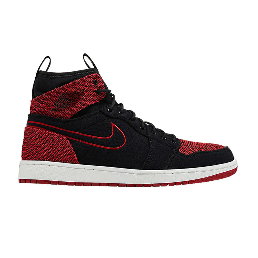 ナイキ ウルトラ ハイ 黒色 ブラック 赤 レッド エアジョーダン 'BANNED' スニーカー メンズ AIR JORDAN AIR JORDAN 1 ULTRA HIGH / BLACK GYM RED｜スニケス