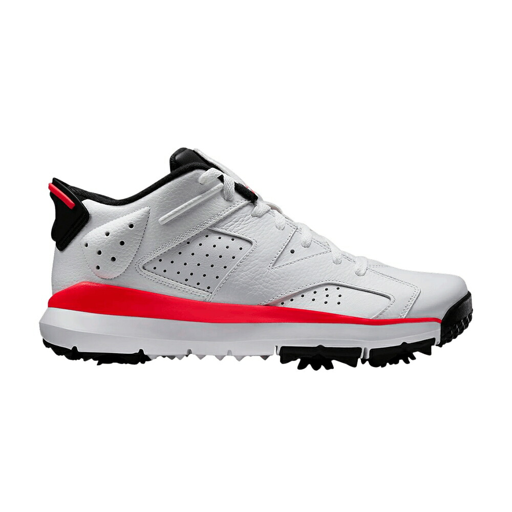 ナイキ ゴルフ 白いこと 白いこと 黒いこと 黒いこと エアジョーダン \u0027INFRARED\u0027 スニーカー メンズ AIR JORDAN AIR JORDAN 6 RETRO LOW GOLF / WHITE BLACK INFRARED 23