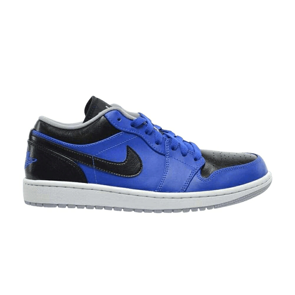 ナイキ 青色 ブルー 灰色 グレー 黒色 ブラック エアジョーダン 'SPORT BLUE' スニーカー メンズ AIR JORDAN AIR JORDAN 1 RETRO LOW / SPORT BLUE WOLF GREY BLACK