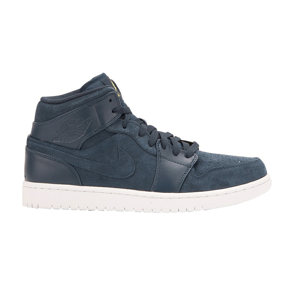 ナイキ ミッド 紺色 ネイビー 白色 ホワイト エアジョーダン 'ARMORY NAVY' スニーカー メンズ AIR JORDAN AIR JORDAN 1 MID / ARMORY NAVY WHITE ELECTROLIME｜スニケス 74,305円