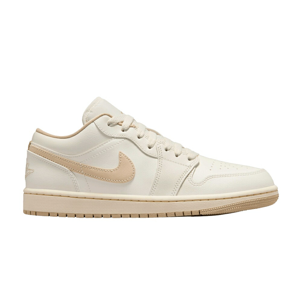 ナイキ アイボリー エアジョーダン AIL RATTAN スニーカー レディース AIR JORDAN WMNS AIR JORDAN 1 LOW / SAIL PALE IVORY RATTAN