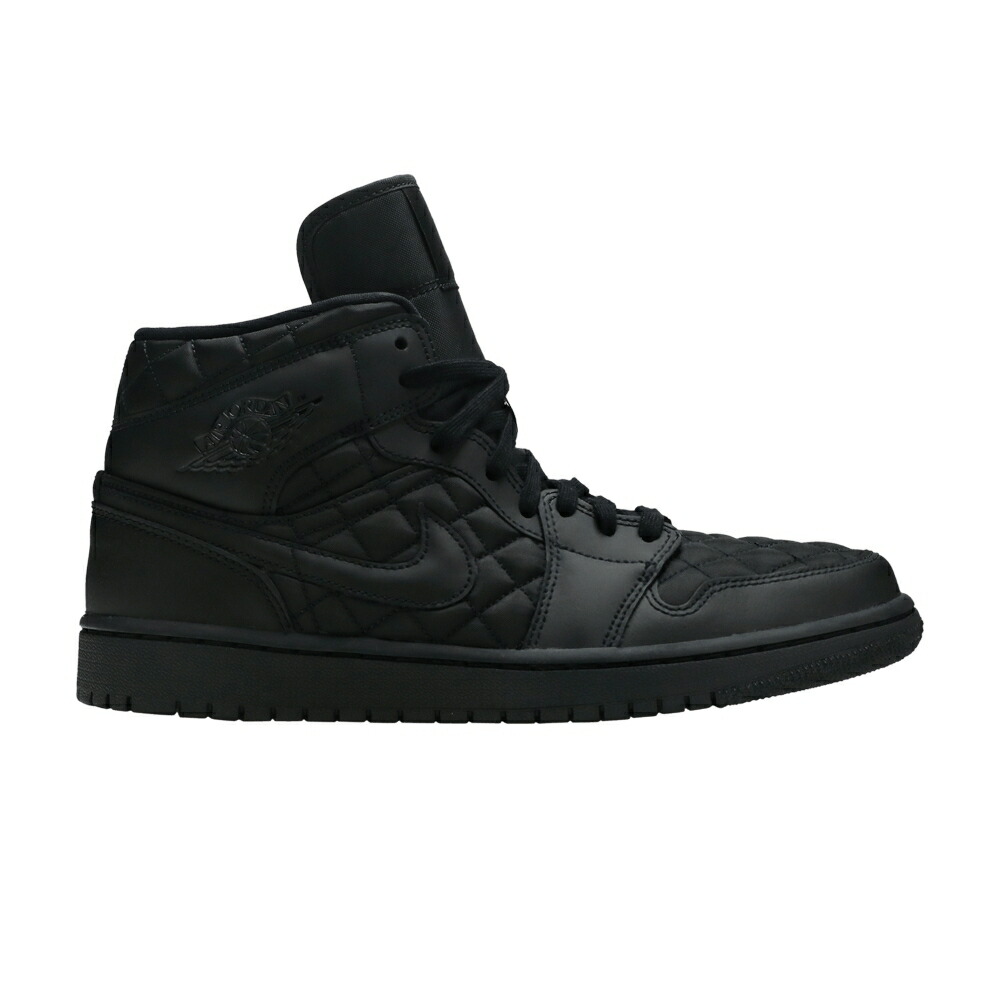 ナイキ ミッド 黒いこと 黒いこと 白いこと 白いこと エアジョーダン \u0027BLACK QUILTED\u0027 スニーカー レディース AIR JORDAN WMNS AIR JORDAN 1 MID SE / BLACK BLACK WHITE
