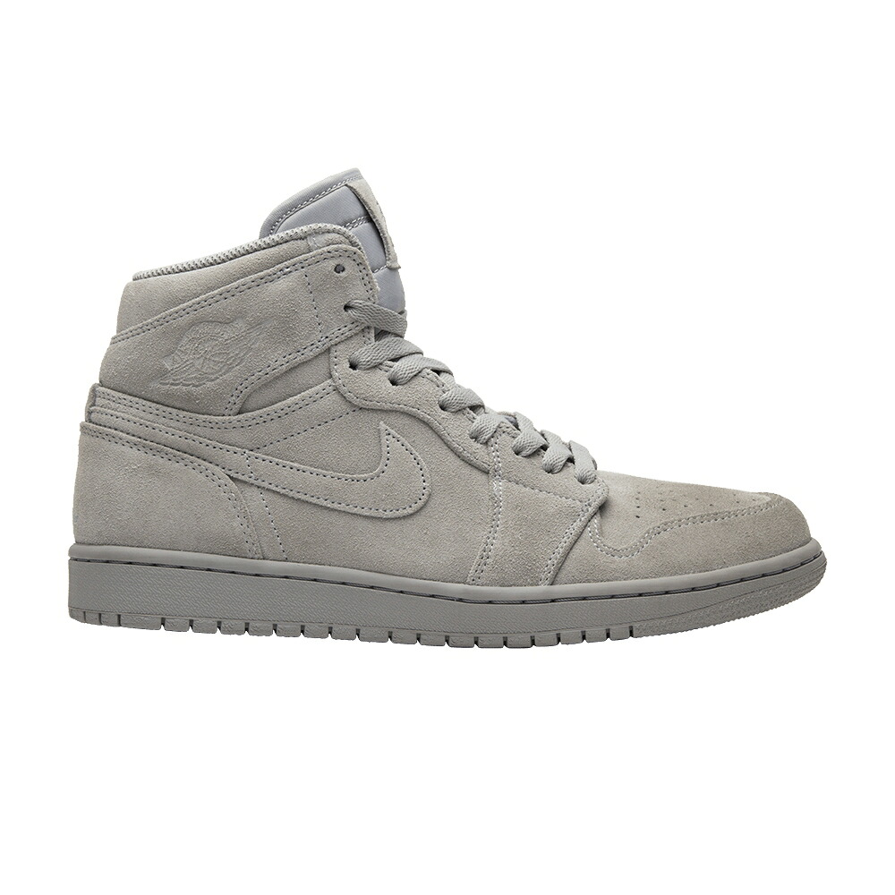 ナイキ 御機嫌 薄墨色 薄墨色 エアジョーダン \u0027GREY SUEDE\u0027 スニーカー メンズ AIR JORDAN AIR JORDAN 1 RETRO HIGH / WOLF GREY WOLF GREY