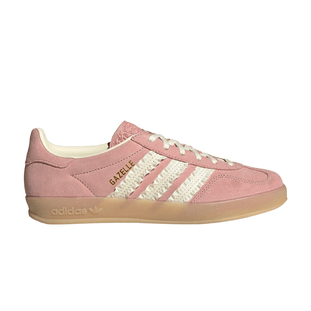 アディダス ガゼル 労働者の一団 白いこと 白いこと \u0027WONDER MAUVE\u0027 スニーカー レディース ADIDAS WMNS GAZELLE INDOOR / WONDER MAUVE CREW WHITE GUM 3