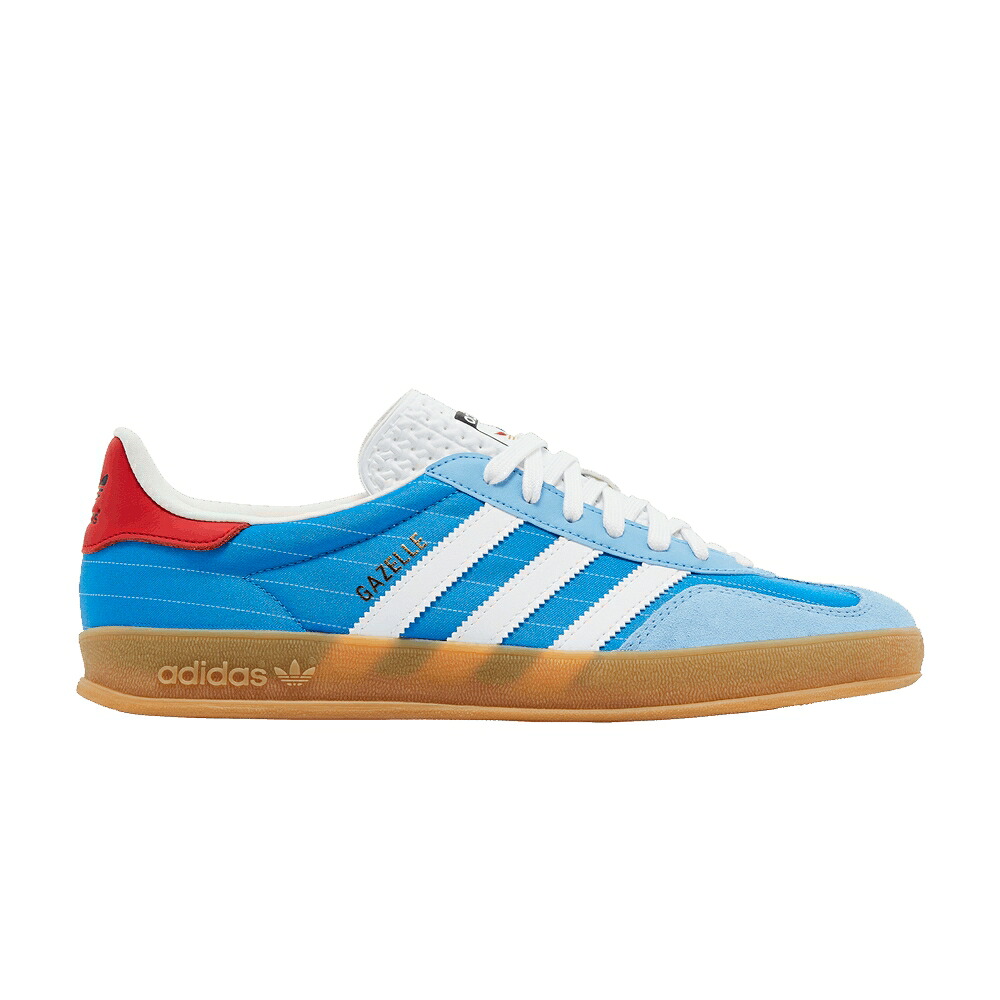 アディダス ガゼル 青碧 青色 白いこと 白いこと \u0027OLYMPIC BLUE\u0027 スニーカー メンズ ADIDAS GAZELLE INDOOR PACK - / BRIGHT BLUE CLOUD WHITE GUM 靴-スニーカー
