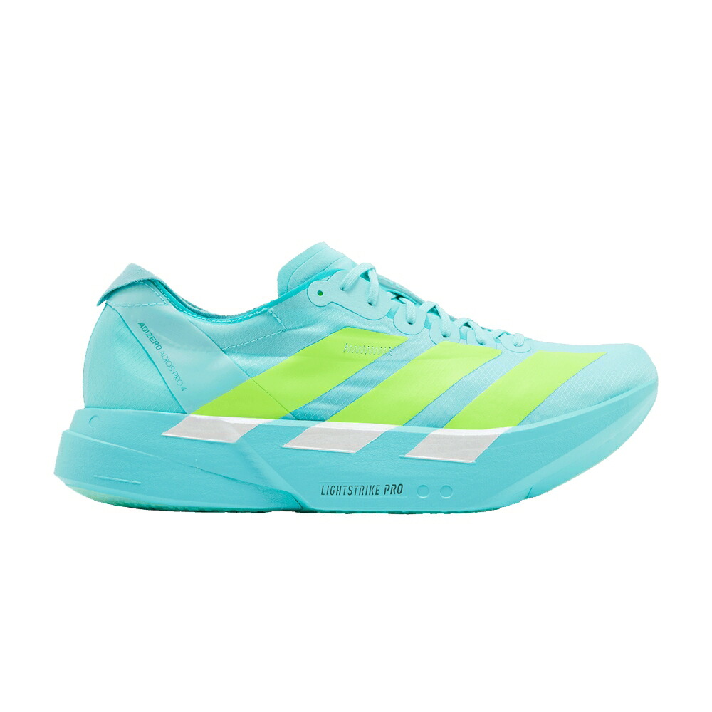 アディダス アディゼロ アディオス プロ アクア 'FLASH LEMON' スニーカー メンズ ADIDAS ADIZERO ADIOS PRO 4 AQUA LUCID / FLASH AQUA LUCID LEMON MINT TON