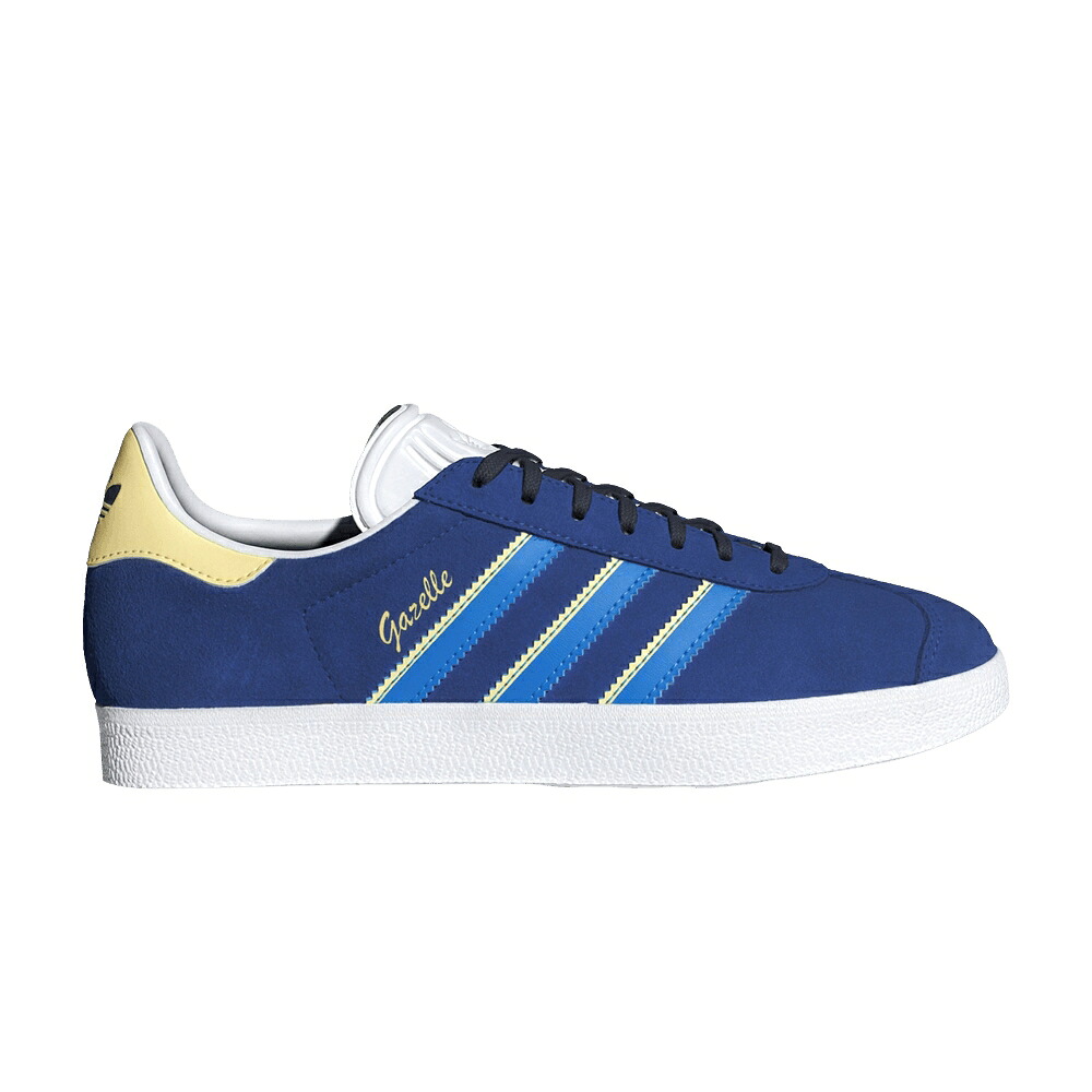 アディダス ガゼル 青色 ブルー 'ROYAL YELLOW' スニーカー レディース ADIDAS WMNS GAZELLE BRIGHT BLUE / ROYAL BLUE BRIGHT BLUE ALMOST