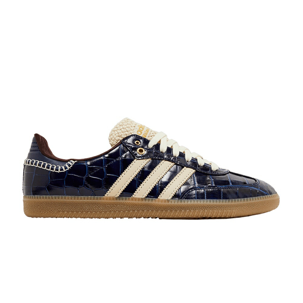 アディダス サンバ 紺色 ネイビー 白色 ホワイト 'CROC NAVY' スニーカー メンズ ADIDAS WALES BONNER X SAMBA OG - COLLEGIATE / COLLEGIATE NAVY WONDER WHITE