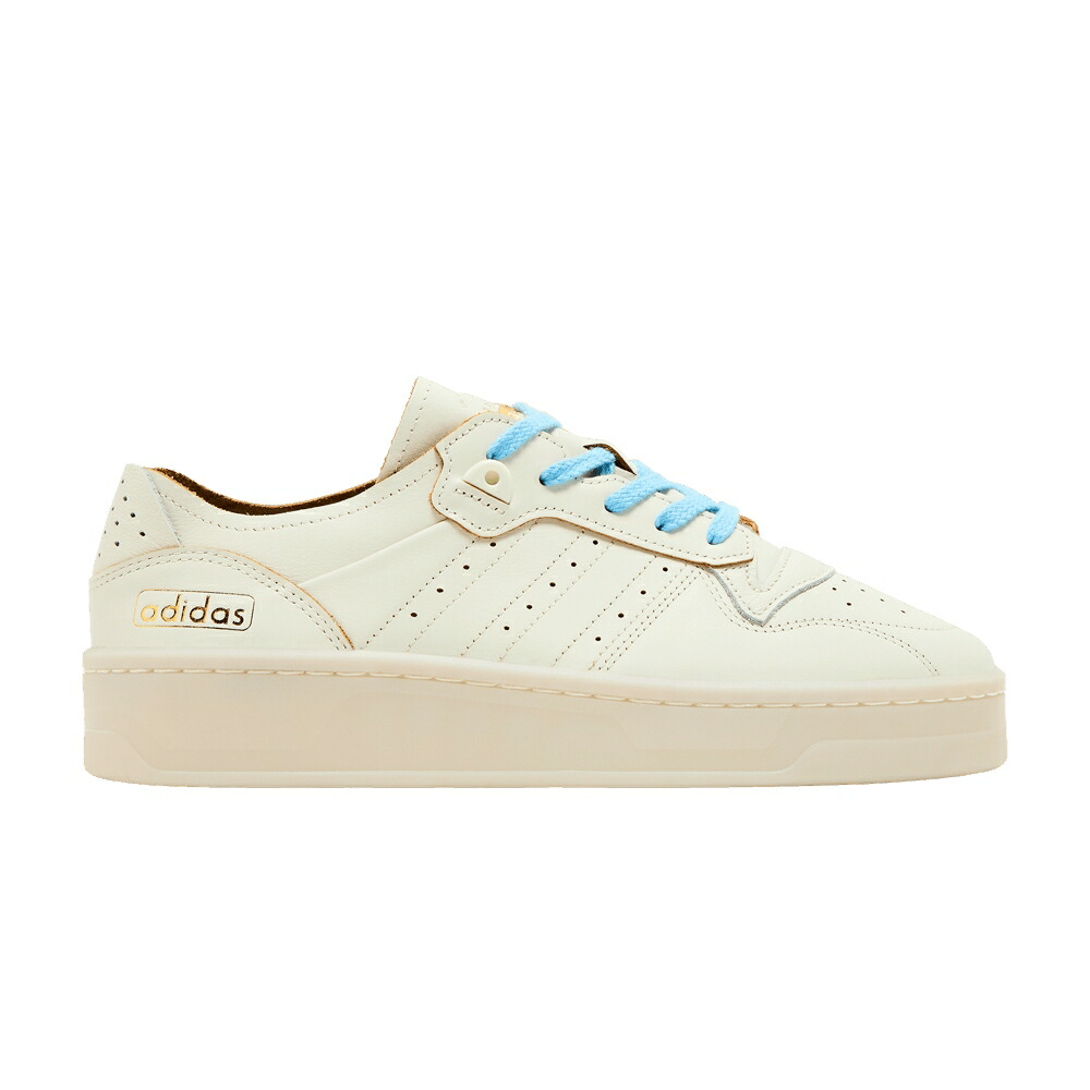 アディダス 炎節 青み 青色 象牙色 ゴールド \u0027IVORY BURST\u0027 スニーカー メンズ ADIDAS RIVALRY SUMMER LOW SEMI BLUE / IVORY GOLD METALLIC SEMI BLUE