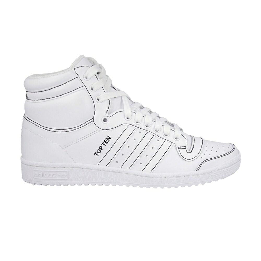 アディダス 白いこと 白いこと とっ始め拾 \u0027TRIPLE WHITE\u0027 スニーカー メンズ ADIDAS TOP TEN HI / FOOTWEAR WHITE FOOTWEAR WHITE